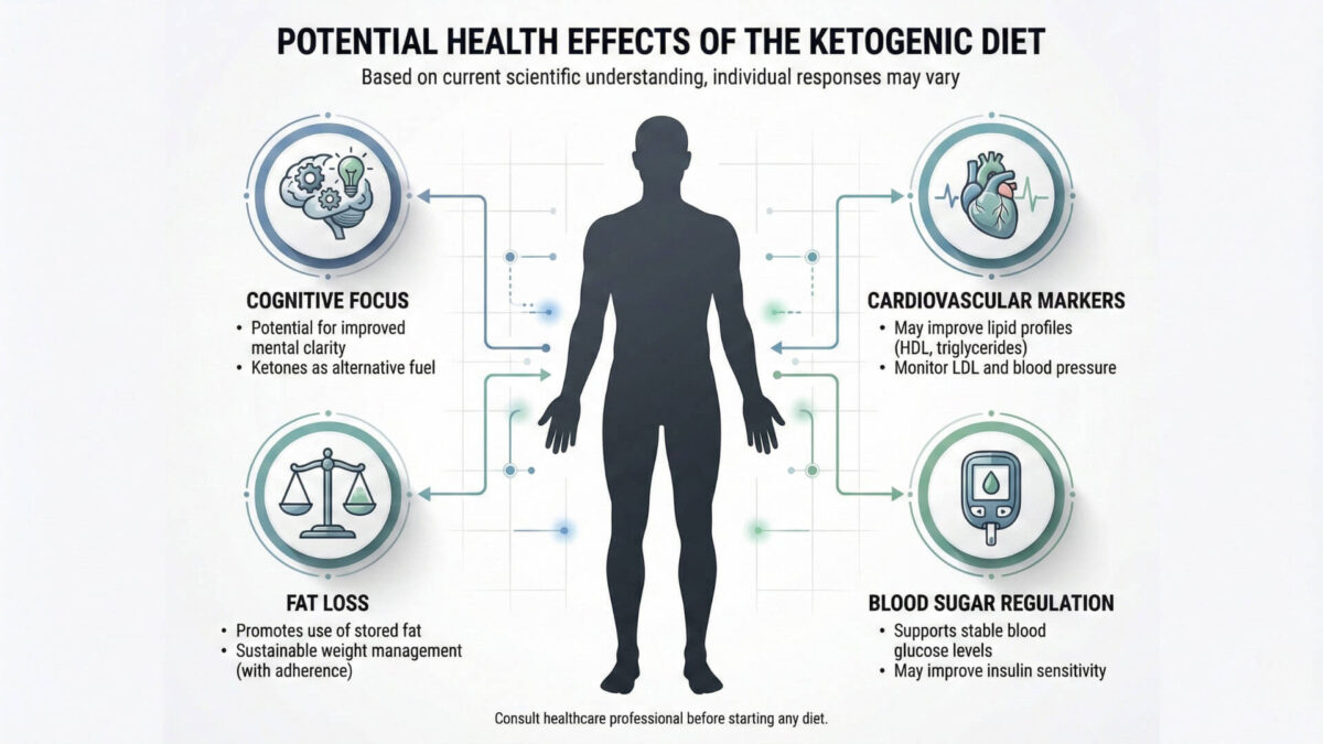 Is keto safe showing scientific evidence of ketogenic diet health benefits including weight loss brain function cardiovascular health diabetes management